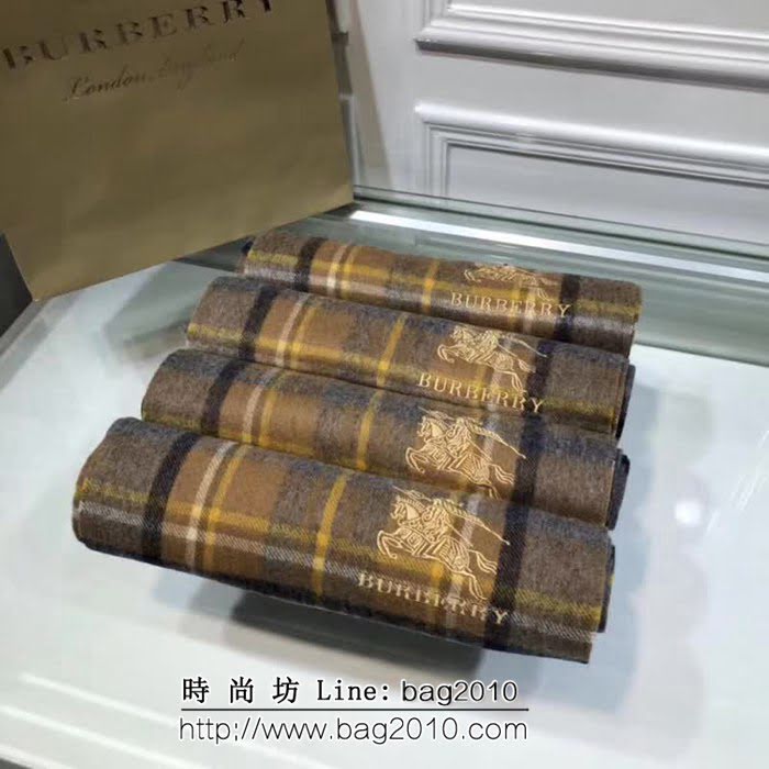 BURBERRY巴寶莉 海外專櫃最新情侶款 條紋羊絨圍巾 LLWJ6088